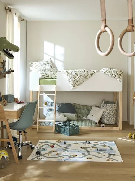 Lit Enfant Mi-hauteur Réversible ZIG-ZAG Blanc - Vertbaudet 4 Lit Enfant Mi-hauteur Réversible ZIG-ZAG Blanc - Vertbaudet – Image 2