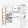 Lit Mezzanine Avec Bureau Et Rangement LIGNE EVEREST Kaki - Vertbaudet -Vertbaudet Shop lit mezzanine avec bureau et rangement ligne everest