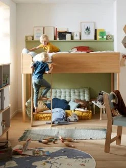 Lit Mi-hauteur LIGNE CONFETTI NATURE Marron - Vertbaudet -Vertbaudet Shop lit mi hauteur ligne confetti nature 3