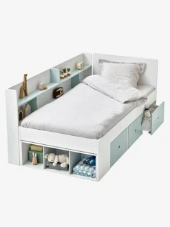 Lit Plateforme Enfant Avec Rangements BASEO Blanc/rose - Vertbaudet 10 Lit Plateforme Enfant Avec Rangements BASEO Blanc/rose - Vertbaudet -Vertbaudet Shop lit plateforme enfant avec rangements baseo 2