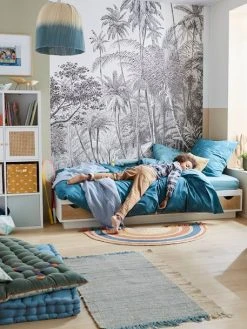 Lit Plateforme Enfant Avec Tiroirs LIGNE SCHOOL Blanc / Bois - Vertbaudet -Vertbaudet Shop lit plateforme enfant avec tiroirs ligne school 4