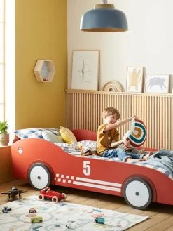 Lit Voiture De Course LIGNE DROLE DE BOLIDE Gris - Vertbaudet -Vertbaudet Shop lit voiture de course ligne drole de bolide 5