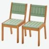 Lot De 2 Chaises Outdoor Maternelle Summer Kaki - Vertbaudet -Vertbaudet Shop lot de 2 chaises outdoor maternelle summer