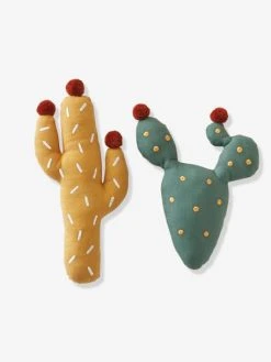 Lot De 2 Coussins Cactus WILD SAHARA Vert / Jaune - Vertbaudet