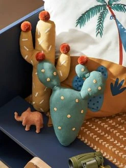 Lot De 2 Coussins Cactus WILD SAHARA Vert / Jaune - Vertbaudet -Vertbaudet Shop lot de 2 coussins cactus wild sahara 4