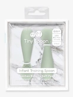 Lot De 2 Cuillères 1er âge EZPZ Tiny Spoon En Silicone Vert Amande - EZPZ -Vertbaudet Shop lot de 2 cuilleres 1er age ezpz tiny spoon en silicone 4