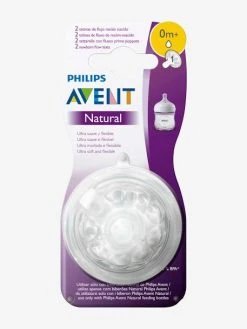 Lot De 2 Tétines Philips AVENT Natural, 5 Débits Transparent - Philips Avent -Vertbaudet Shop lot de 2 tetines philips avent natural 5 debits 4