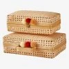 Lot De 2 Valisettes En Bambou Beige - Vertbaudet -Vertbaudet Shop lot de 2 valisettes en bambou