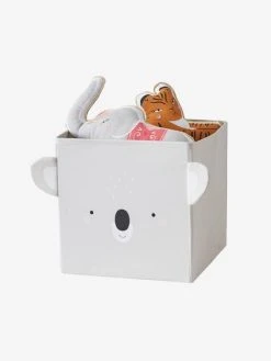 Lot De 3 Bacs De Rangement En Tissu MINI ZOO Bleu Grisé - Vertbaudet -Vertbaudet Shop lot de 3 bacs de rangement en tissu mini zoo 3