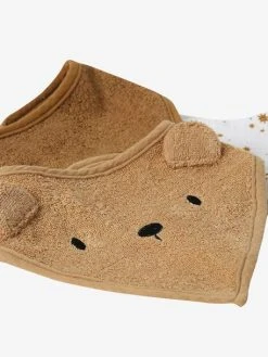 Lot De 3 Bavoirs Bandanas En éponge Et Gaze De Coton Caramel - Vertbaudet -Vertbaudet Shop lot de 3 bavoirs bandanas en eponge et gaze de coton 4