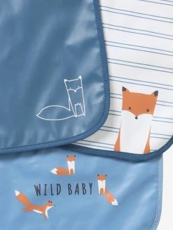 Lot De 3 Bavoirs Plastifiés Bleu - Vertbaudet -Vertbaudet Shop lot de 3 bavoirs plastifies 4