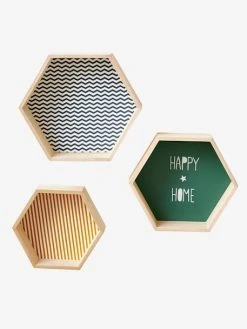 Lot De 3 étagères Hexagones Enfant Bois/multicolore - Vertbaudet -Vertbaudet Shop lot de 3 etageres hexagones enfant 1