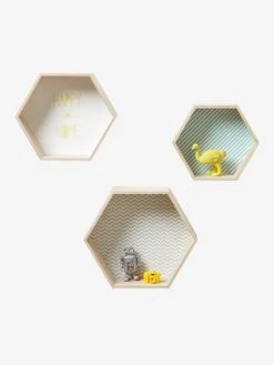 Lot De 3 étagères Hexagones Enfant Bois/multicolore - Vertbaudet -Vertbaudet Shop lot de 3 etageres hexagones enfant 5