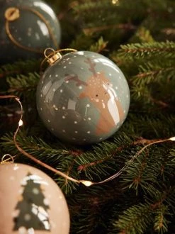 Lot De 6 Boules De Noël Contes De La Forêt Vert - Vertbaudet -Vertbaudet Shop lot de 6 boules de noel contes de la foret 2