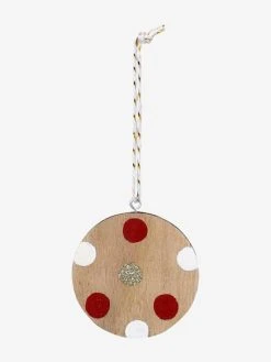 Lot De 6 Boules De Noël Plates En Bois Naturel - Vertbaudet -Vertbaudet Shop lot de 6 boules de noel plates en bois 4