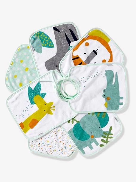 Lot De 7 Bavoirs Bébé VERTBAUDET Imprimé Jungle - Vertbaudet 3 Lot De 7 Bavoirs Bébé VERTBAUDET Imprimé Jungle - Vertbaudet