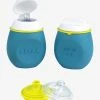 Lot De Gourdes Pour Compotes BEABA Babysqueez' 2 En 1 + Squeez'portion Blue - Beaba -Vertbaudet Shop lot de gourdes pour compotes beaba babysqueez 2 en 1 squeezportion