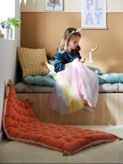 Matelas De Sol à Pompons MINI MAXI POIS Rose - Vertbaudet -Vertbaudet Shop matelas de sol a pompons mini maxi pois 3