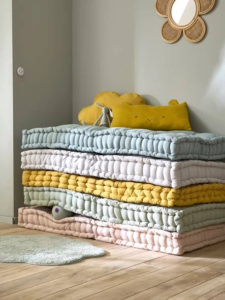 Matelas De Sol Style Futon Ocre - Vertbaudet 6 Matelas De Sol Style Futon Ocre - Vertbaudet – Image 4