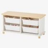 Meuble De Rangement + 4 Bacs LIGNE PTILOU Blanc/bois - Vertbaudet 2 Meuble De Rangement + 4 Bacs LIGNE PTILOU Blanc/bois - Vertbaudet -Vertbaudet Shop meuble de rangement 4 bacs ligne ptilou