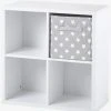 Meuble De Rangement 4 Cases Blanc - Vertbaudet -Vertbaudet Shop meuble de rangement 4 cases