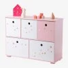 Meuble De Rangement 5 Bacs LIGNE FEERIE Rose étoiles - Vertbaudet