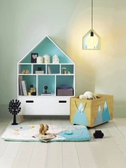 Meuble De Rangement 9 Cases Maison Blanc/bleu - Vertbaudet 13 Meuble De Rangement 9 Cases Maison Blanc/bleu - Vertbaudet -Vertbaudet Shop meuble de rangement 9 cases maison 5