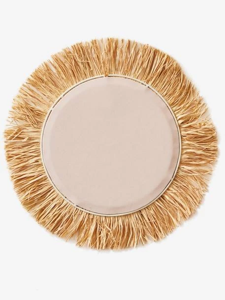 Miroir Rond Raphia Beige / Rose - Vertbaudet 7 Miroir Rond Raphia Beige / Rose - Vertbaudet – Image 5