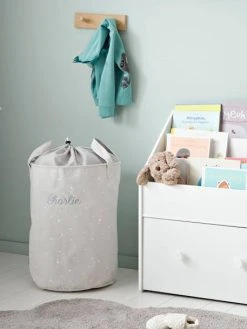 Panier à Linge Personnalisable Gris - Vertbaudet -Vertbaudet Shop panier a linge personnalisable 2
