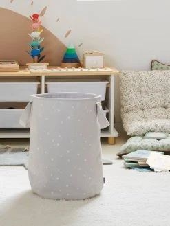 Panier à Linge Personnalisable Gris - Vertbaudet -Vertbaudet Shop panier a linge personnalisable 5