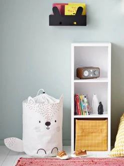 Panier à Linge Renard Des Neiges Blanc - Vertbaudet -Vertbaudet Shop panier a linge renard des neiges 2