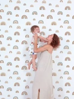 Papier Peint Arc-en-ciel Sunny LILIPINSO Multicolore - Lilipinso -Vertbaudet Shop papier peint arc en ciel sunny lilipinso 2