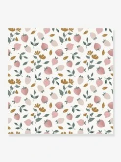 Papier Peint Fraises Louise LILIPINSO Rose Pâle - Lilipinso