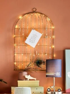 Pêle-mêle Lumineux Cage à Oiseaux Doré - Vertbaudet -Vertbaudet Shop pele mele lumineux cage a oiseaux 2