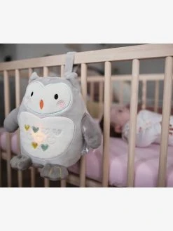 Peluche Aide Au Sommeil Rechargeable TOMMEE TIPPEE Ollie La Chouette Gris Clair/blanc - Tommee Tippee -Vertbaudet Shop peluche aide au sommeil rechargeable tommee tippee ollie la chouette 3