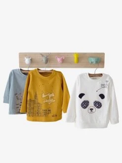 Porte-manteau Avec Patères Z'animo Bois/multicolore - Vertbaudet -Vertbaudet Shop porte manteau avec pateres zanimo 3