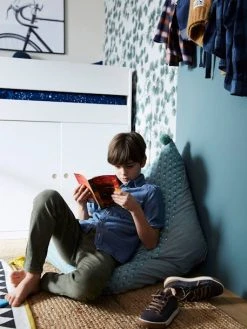 Pouf Poire Palmettes Vert - Vertbaudet -Vertbaudet Shop pouf poire palmettes 2