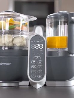 Robot Multifonction BABYMOOV Nutribaby+ Préparateur Culinaire Cuiseur Et Mixeur Industrial Grey - Babymoov -Vertbaudet Shop robot multifonction babymoov nutribaby preparateur culinaire cuiseur et mixeur 1