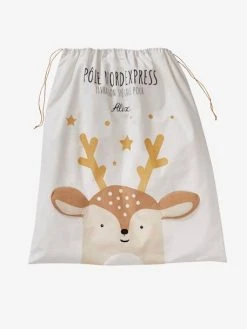 Sac à Jouets Personnalisable Renne Ecru - Vertbaudet -Vertbaudet Shop sac a jouets personnalisable renne 4