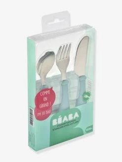 Set 3 Couverts D'apprentissage Inox BEABA Airy Green - Beaba 10 Set 3 Couverts D'apprentissage Inox BEABA Airy Green - Beaba -Vertbaudet Shop set 3 couverts dapprentissage inox beaba 2