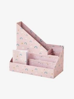 Set Rangement Bureau Arc-en-ciel Rose - Vertbaudet -Vertbaudet Shop set rangement bureau arc en ciel 2