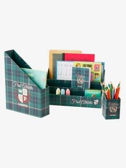 Set Rangement Bureau Ecusson Vert / Bleu - Vertbaudet -Vertbaudet Shop set rangement bureau ecusson 1