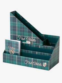 Set Rangement Bureau Ecusson Vert / Bleu - Vertbaudet -Vertbaudet Shop set rangement bureau ecusson 2