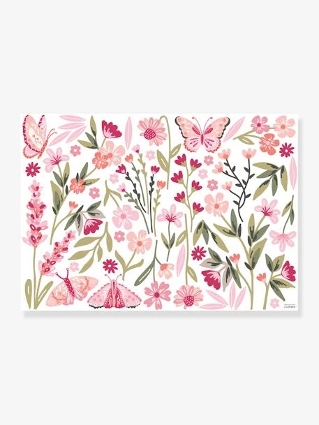 Stickers Jardin Fleuri Magenta LILIPINSO Rose - Lilipinso 3 Stickers Jardin Fleuri Magenta LILIPINSO Rose - Lilipinso