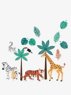 Stickers XL Green Jungle Multicolore - Vertbaudet -Vertbaudet Shop stickers xl green jungle 2