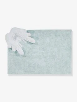 Tapis Coton Lavable Ailes Puffy Wings LORENA CANALS Bleu Grisé - Lorena Canals