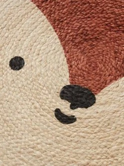 Tapis Jute Renard Marron Moyen Uni Avec Decor - Vertbaudet -Vertbaudet Shop tapis jute renard 4