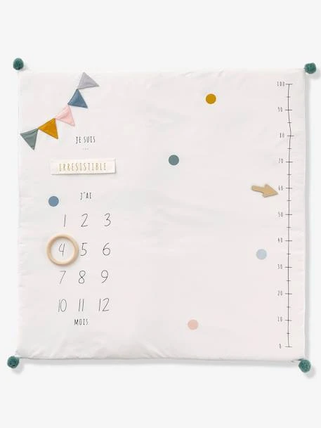 Tapis Photo Bébé Personnalisable écru / Vert - Vertbaudet 4 Tapis Photo Bébé Personnalisable écru / Vert - Vertbaudet – Image 2