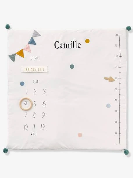Tapis Photo Bébé Personnalisable écru / Vert - Vertbaudet 5 Tapis Photo Bébé Personnalisable écru / Vert - Vertbaudet – Image 3