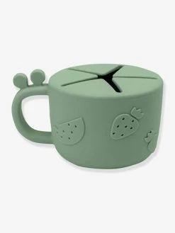 Tasse à Goûter DONE BY DEER Peekaboo Raffi En Silicone Vert - Done By Deer -Vertbaudet Shop tasse a gouter done by deer peekaboo raffi en silicone 3